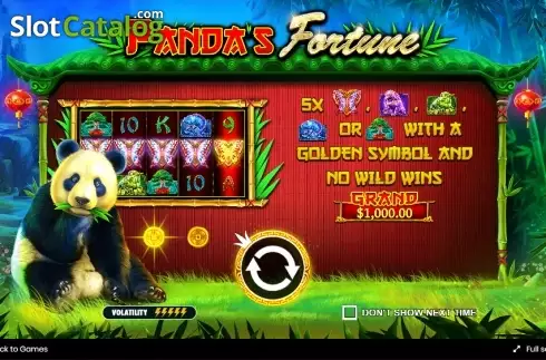 Скрин2. Panda's Fortune слот