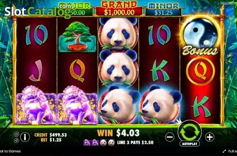 Скрин4. Panda's Fortune слот