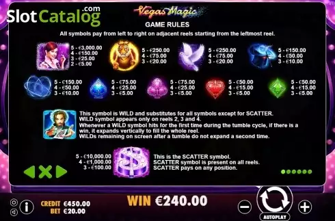 Скрин8. Vegas Magic слот