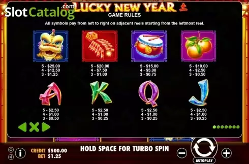 Скрин2. Lucky New Year слот