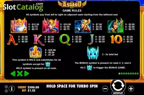 Скрин7. Asgard (Pragmatic Play) слот