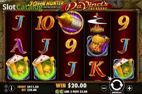 Скрин6. Da Vinci's Treasure слот