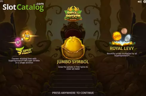 Скрин2. Royal Potato слот
