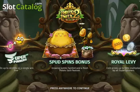 Скрин2. Royal Potato 2 слот