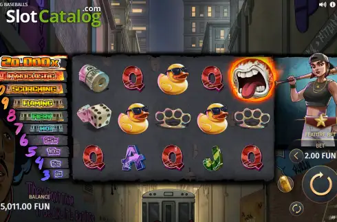 Скрин2. 12 Burning Baseballs слот