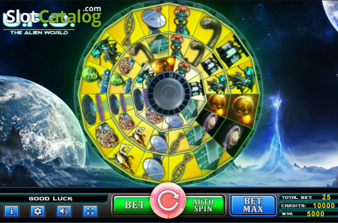 Скрин2. UFO the Alien World слот