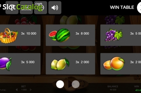 Скрин5. Wooden Fruits (Promatic Games) слот