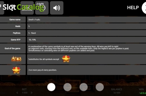 Скрин7. Devils Fruits (Promatic Games) слот