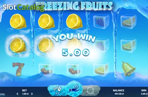 Скрин3. Freezing Fruits слот