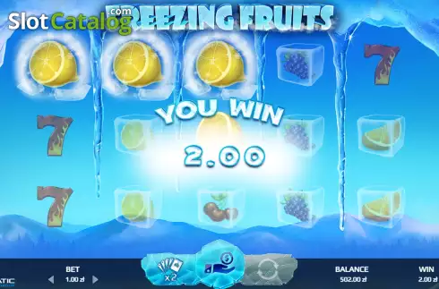 Скрин6. Freezing Fruits слот