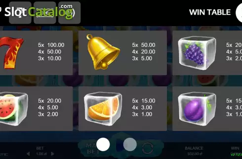 Скрин8. Freezing Fruits слот