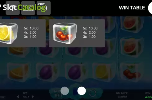 Скрин9. Freezing Fruits слот