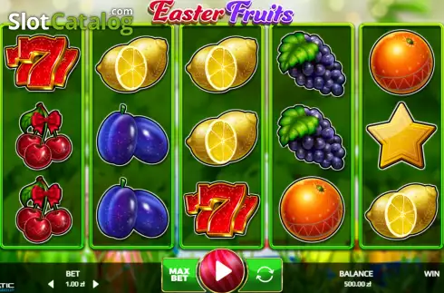 Скрин2. Easter Fruits слот