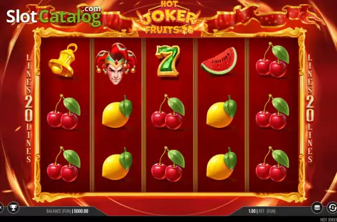 Скрин2. Hot Joker Fruits 20 слот