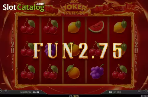 Скрин4. Hot Joker Fruits 20 слот