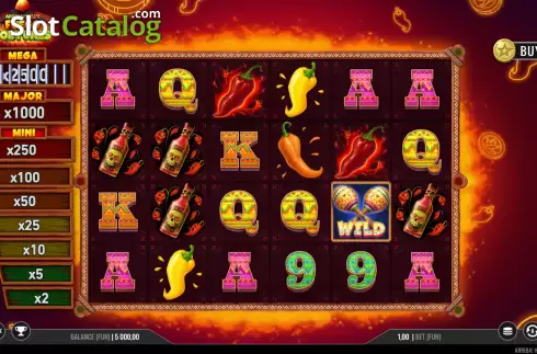 Скрин2. Arriba Heat Fuego Fortunes слот