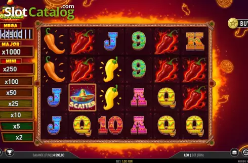 Скрин3. Arriba Heat Fuego Fortunes слот