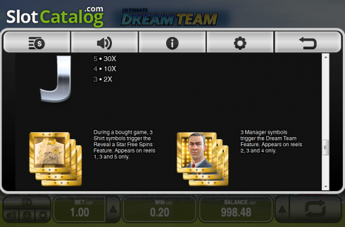 Скрин9. Ultimate Dream Team слот
