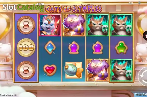 Скрин3. Cats of Olympuss слот