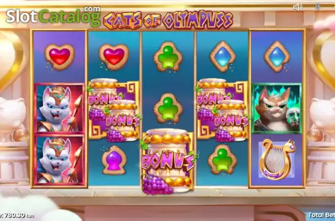 Скрин8. Cats of Olympuss слот