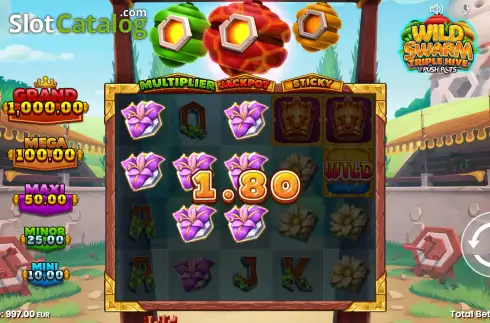Скрин4. Wild Swarm Triple Hive слот