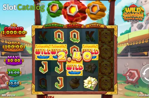 Скрин5. Wild Swarm Triple Hive слот