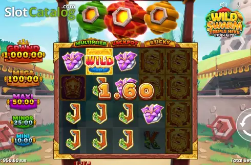 Скрин6. Wild Swarm Triple Hive слот