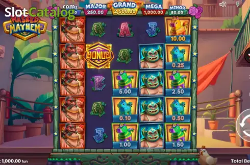 Скрин2. Masked Mayhem слот