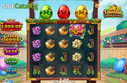 Скрин3. Wild Swarm 3 Chocolate Eggs слот