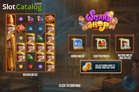 Скрин2. Wizard Shop (Push Gaming) слот