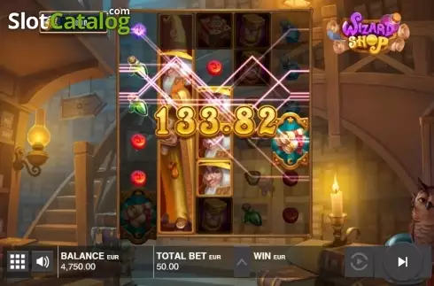 Скрин4. Wizard Shop (Push Gaming) слот
