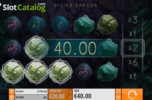 Скрин3. Divine Dreams слот