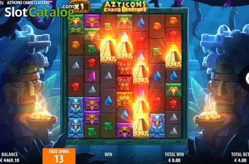 Скрин7. Azticons Chaos Clusters слот