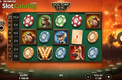 Скрин3. Dog Town Deal слот
