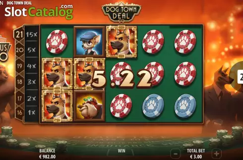 Скрин4. Dog Town Deal слот