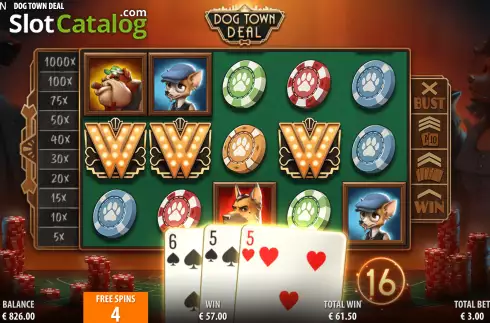 Скрин9. Dog Town Deal слот