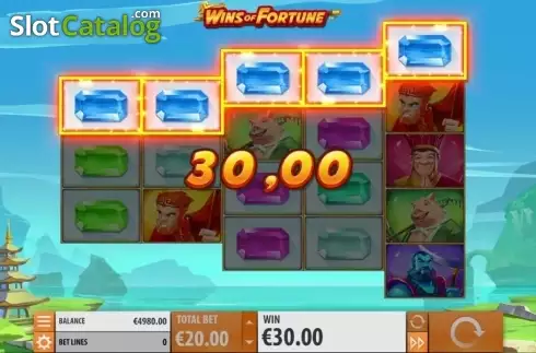 Скрин3. Wins of Fortune слот