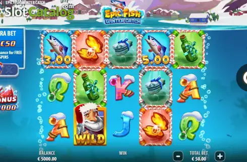 Скрин2. Epic Fish Winter Catch слот
