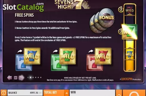 Скрин6. Sevens High (Quickspin) слот