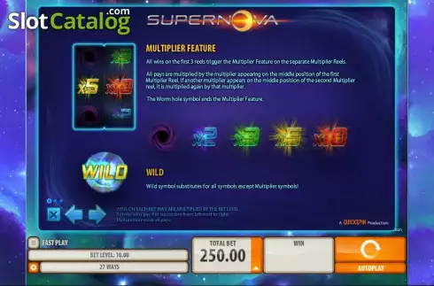 Скрин5. Supernova (Quickspin) слот