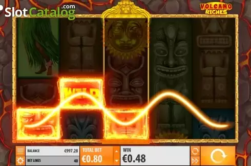 Скрин5. Volcano Riches слот