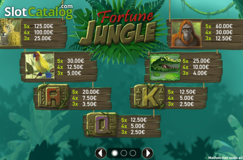 Скрин5. Fortune Jungle слот