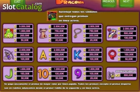 Скрин6. Draconia слот