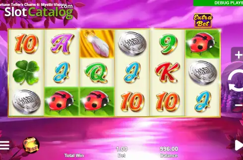 Скрин2. Fortune Teller's Charm 6 Mystic Visions слот