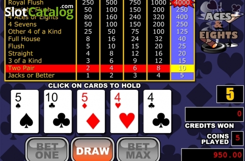 Скрин3. Aces and Eights (RTG) слот