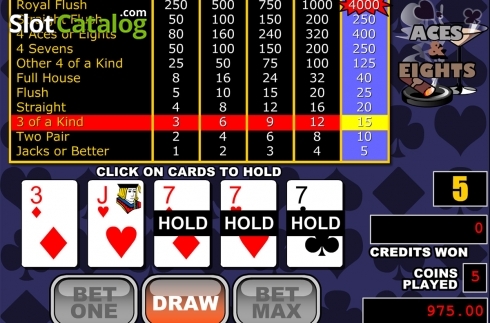 Скрин6. Aces and Eights (RTG) слот