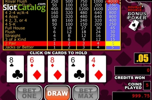 Скрин2. Double Double Bonus Poker (RTG) слот