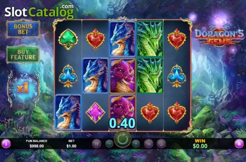 Скрин3. Doragon's Gems слот