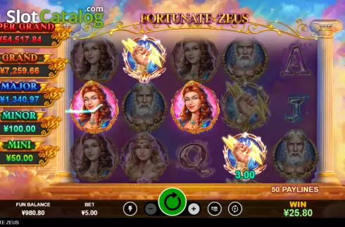 Скрин3. Fortunate Zeus слот