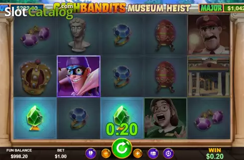 Скрин3. Cash Bandits Museum Heist слот